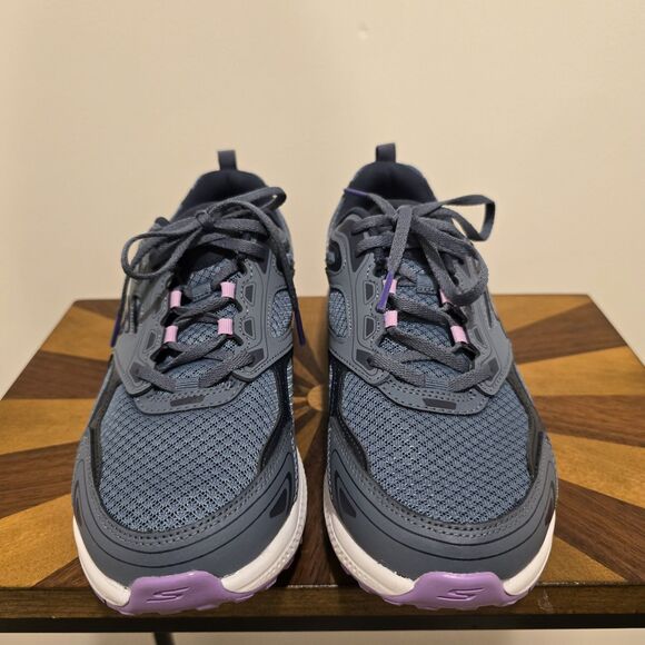 Size 10 W Skechers GO RUN Consistent Womens Athletic Shoes Blue Purple Air Cool - Picture 3 of 16